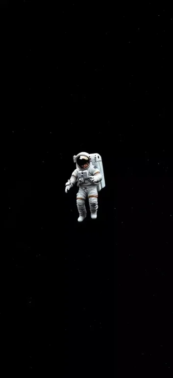 Astronaut Illustration in Space