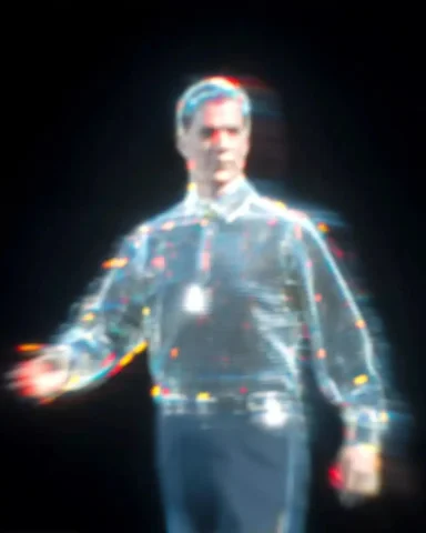 Thermographic Human Heat Map — Midjourney v6 AI Prompt: Full-frame, close-up view of a thermographic image. A figure, likely a human, is...