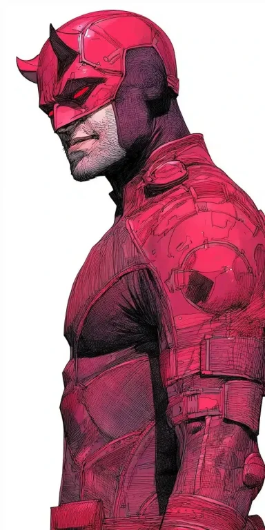 Gritty Daredevil in Action