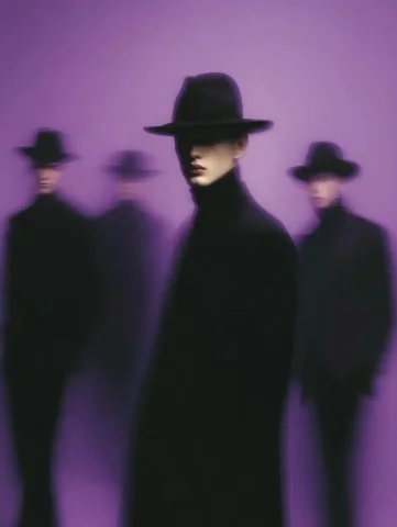 Fashion Photography Designer in Shadows — Midjourney v6 AI Prompt: Employ a medium - shot lens to achieve 8K high - definition, adopting a fashion...