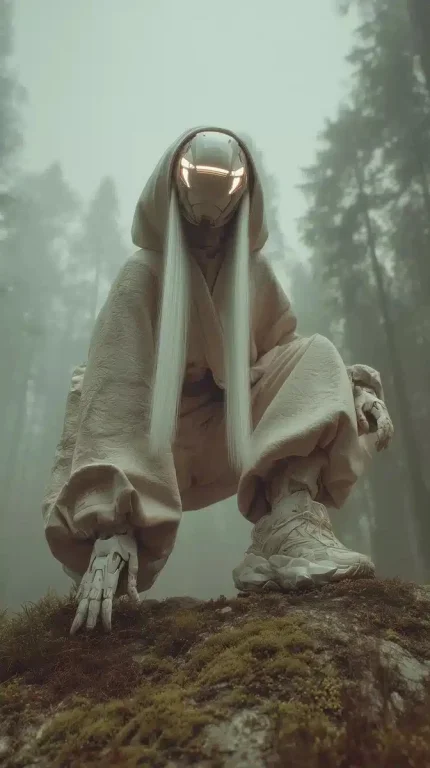 Cinematic Techwear Cyborg Chase