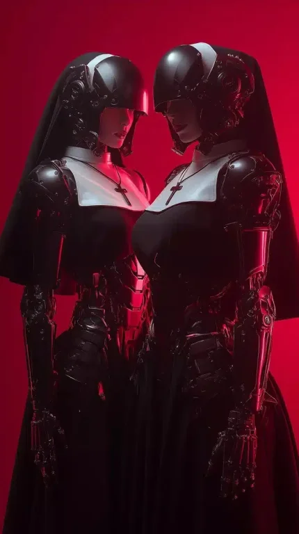 Cyborg Battle Nuns Portrait