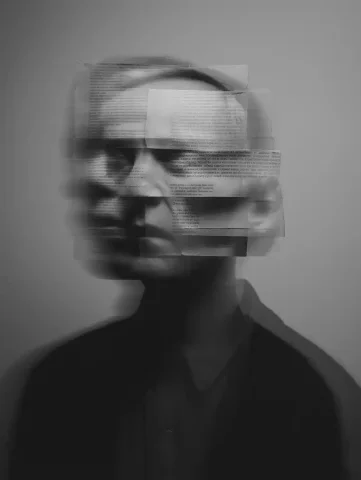 Distorted Reality Projection Art — Midjourney v6 AI Prompt: Indexicality Witness Distortion Projection Smear Evidence Overlay Manipulation D...