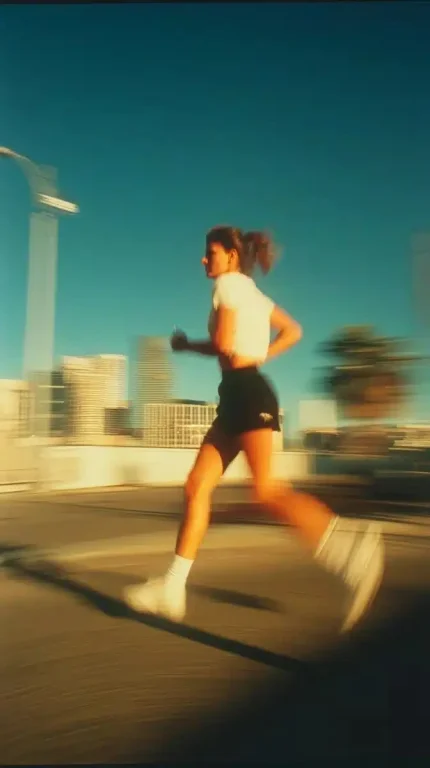 Blurry Athlete in Motion