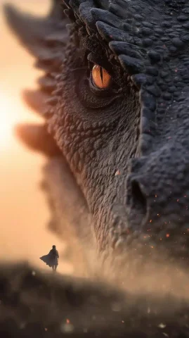 Hyper-Realistic Dragon Encounter — Midjourney v6 AI Prompt: **Make it look like a photo, okay? A realistic photo! No CGI look! A hyper-reali...
