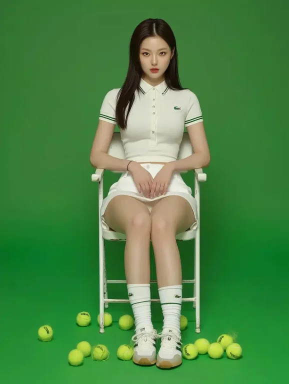 High-Fashion Tennis Model