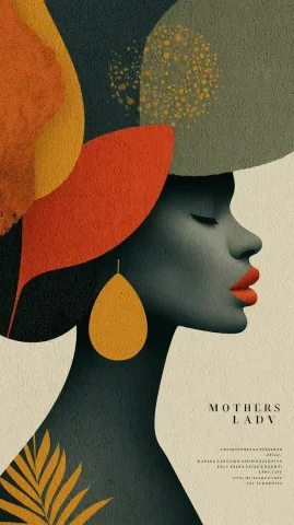 Contemporary Mothers Day Poster — Midjourney v6 AI Prompt: Stunning Mother's Day poster design, contemporary aesthetic with elegant typogra...