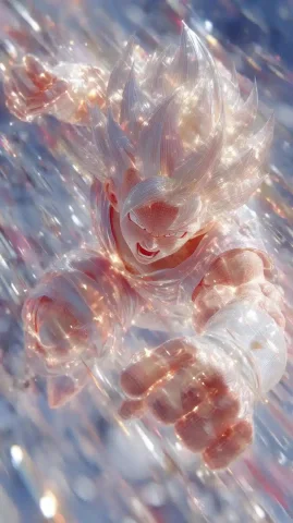 Vegetas Final Flash Battle — Midjourney v6 AI Prompt: A dynamic anime illustration of Vegeta in Super Saiyan Blue Evolution form, laun...