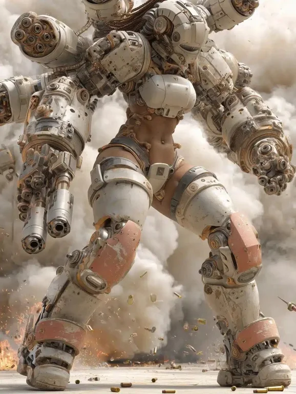 Photorealistic Muscular Android