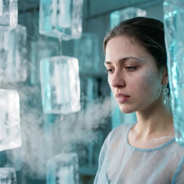 Vibe_Title_En: Crystallized Melancholy, Master_Prompt: A Hyper-Realistic, Cinematic Portrait Of The