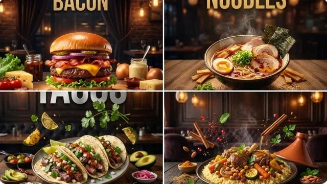 Create A High-End Food Advertising Poster In A Dark, Moody