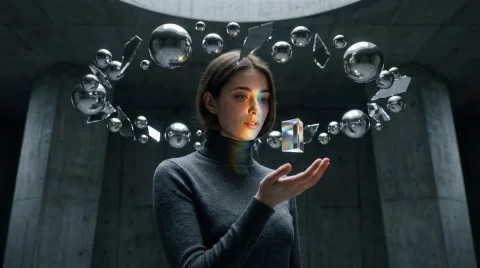 Vibe_Title_En: The Mental Orbit, Master_Prompt: A Hyper-Realistic Medium Shot Of — Nano Banana Pro AI Prompt: { "vibe_title_en": "The Mental Orbit", "master_prompt": "A hyper-realistic m...