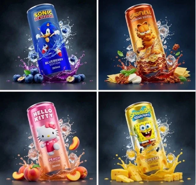 A Hyper-Realistic 250Ml Sleek Aluminum Flavored Edition Can In High