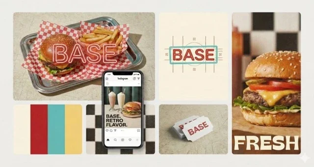 A Professional Brand Identity Bento-Grid Showcase For A Brand Named