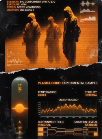 In The Same Image Style, Create A Minimalist Segmented Experimental — Nano Banana Pro AI Prompt: In the same image style, create a minimalist segmented experimental 'plasma core...