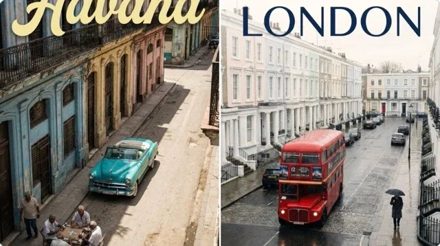 A Documentary-Style, High-Angle Urban Photography Poster Capturing A Slice-Of-Life Scene