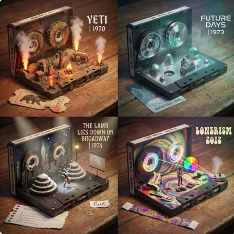 Prompt: <Instructions> Role: Musicologist & Cassette-Mechanism Micro-Stage Designer Input: Album — Nano Banana Pro AI Prompt: Prompt: Role: Musicologist & Cassette-Mechanism Micro-Stage Designer Input...