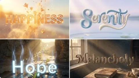 An Ultra-Realistic 3D Render Of The Word Emotion, Using Expressive, — Nano Banana Pro AI Prompt: An ultra-realistic 3D render of the word [EMOTION], using expressive, carefully...