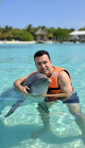Take A Photo Of Me, Without Changing My Features, Taken — Nano Banana Pro AI Prompt: Take a photo of me, without changing my features, taken in the water, showing a...