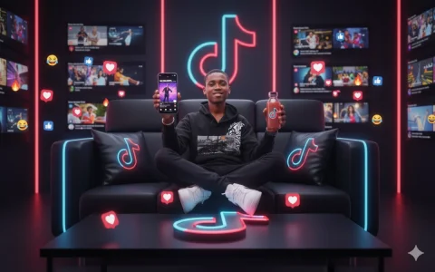 Prompt : “Create An Ultra-Realistic Studio Portrait Styled Around Tiktok — Nano Banana Pro AI Prompt: Prompt : “Create an ultra-realistic studio portrait styled around TikTok brandin...