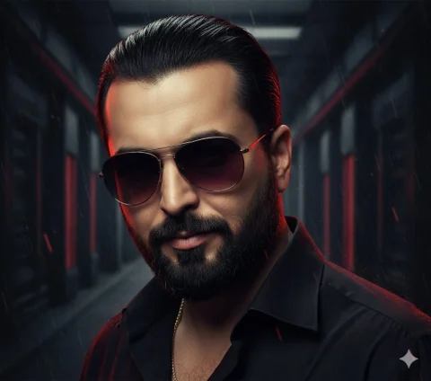 Hyperrealistic Portrait Of Me With An Intense Expression,Luminous Skin,In A — Nano Banana Pro AI Prompt: Hyperrealistic portrait of me with an intense expression,luminous skin,in a dark...