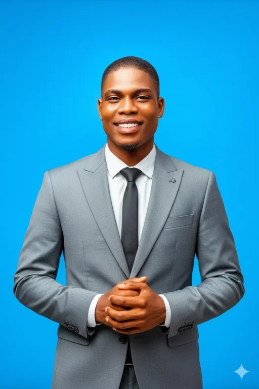 “Replace The Current Outfit With A Stylish Ash-Colored Suit. Keep
