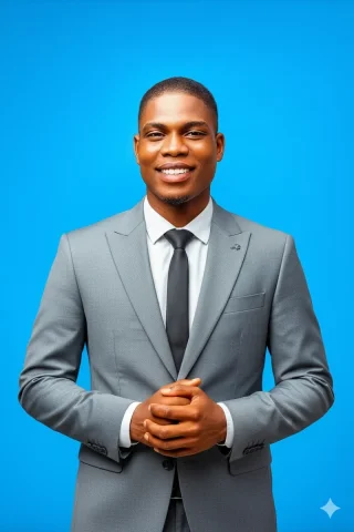 “Replace The Current Outfit With A Stylish Ash-Colored Suit. Keep — Nano Banana Pro AI Prompt: “Replace the current outfit with a stylish ash-colored suit. Keep the man’s orig...