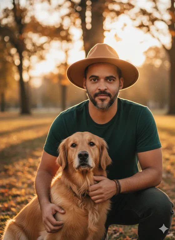 Retrato Natural De Uma Pessoa Com Mesmo Rosto Da Imagem