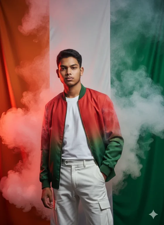 A Highly Detailed 8K, High-Fashion Editorial Portrait Of A Handsome