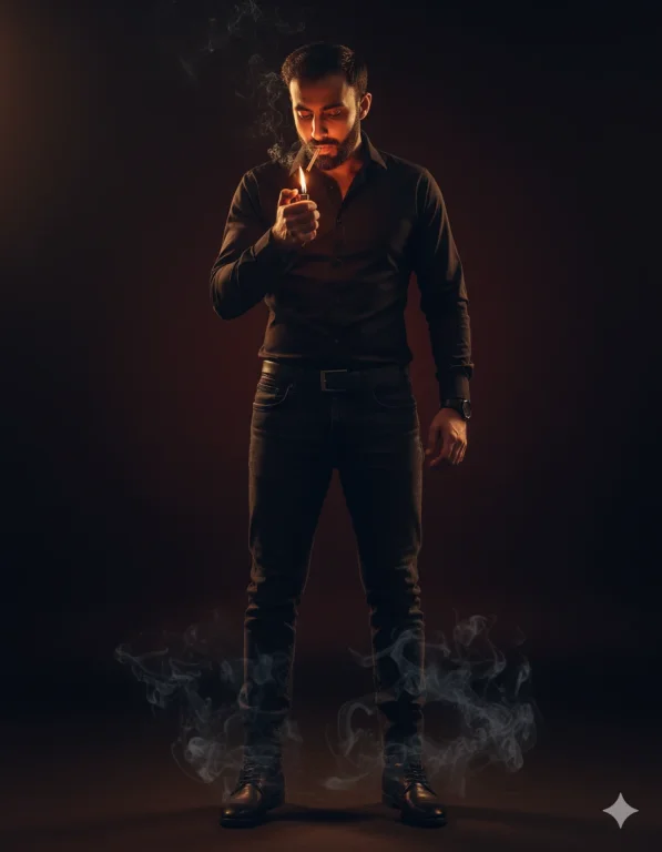 Ultra-Realistic Full-Body 4K Portrait Of A Man With A Confident
