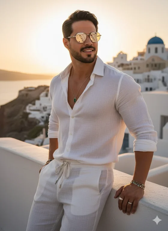 A Strong Athletic Man With A Modern And Elegant Style,
