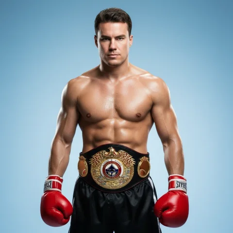 An Iconic And Powerful Portrait, With A Fight Movie Poster — Nano Banana Pro AI Prompt: An iconic and powerful portrait, with a fight movie poster aesthetic, capturing...