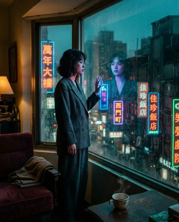 Neo-Noir Window Gazer 1
