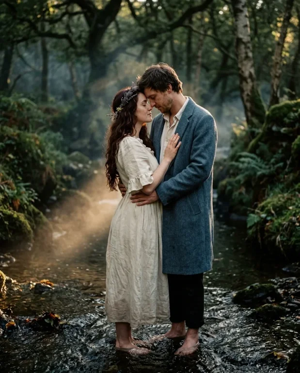 Lovers in a Forest Stream 5