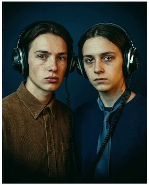 Dual Headphone Portrait 2