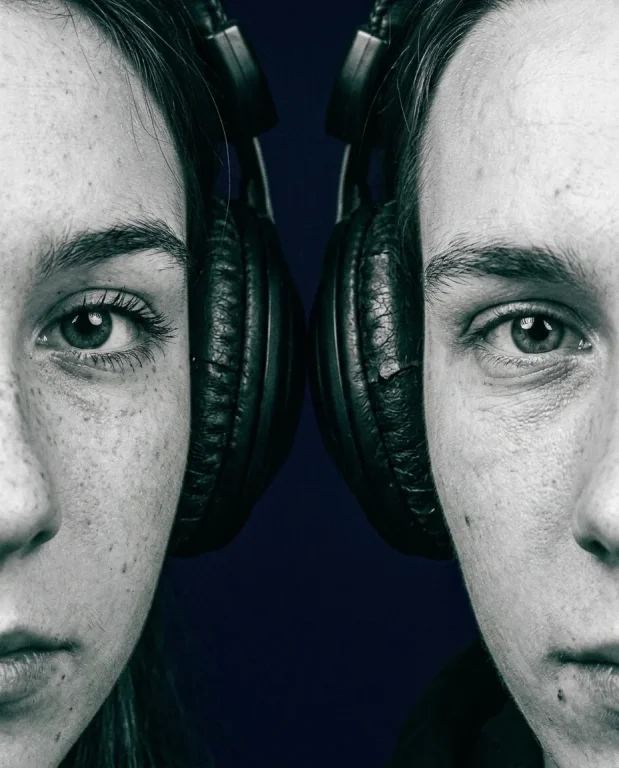 Dual Headphone Portrait 3