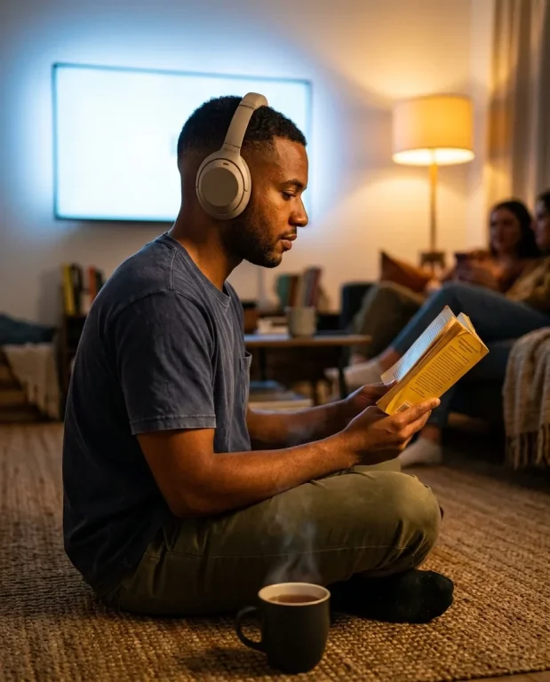 Living Room Headphones Reader 5