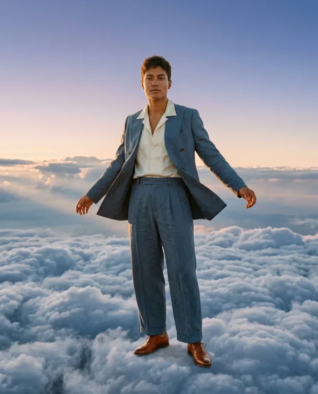 Sitting on Clouds Fashion Portrait 2