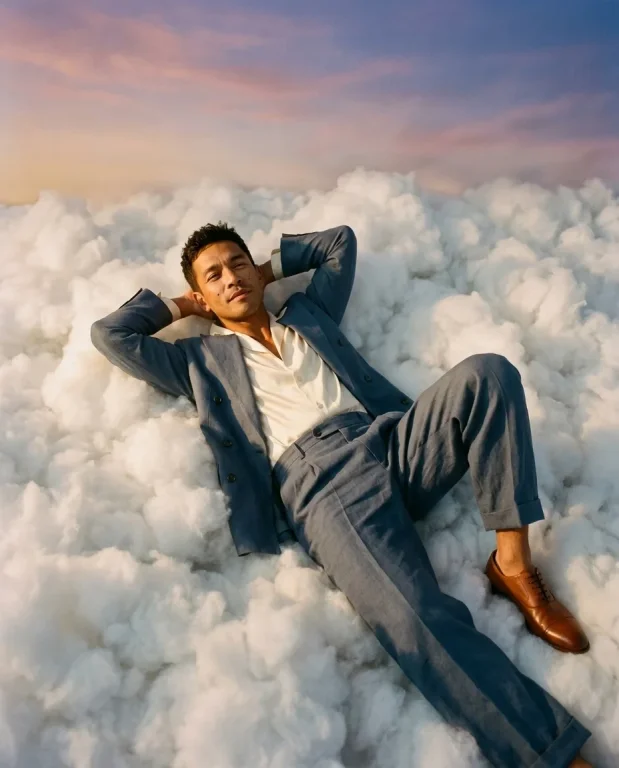 Sitting on Clouds Fashion Portrait 4