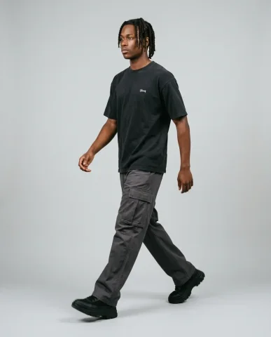 Fashion Catalog Front-and-Back 6 — Nano Banana AI Prompt: Mid-body crop from waist to mid-thigh of a male model with rich dark-brown skin,...
