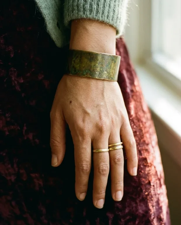 Gold Jewelry and Velvet Texture Detail Shot 2