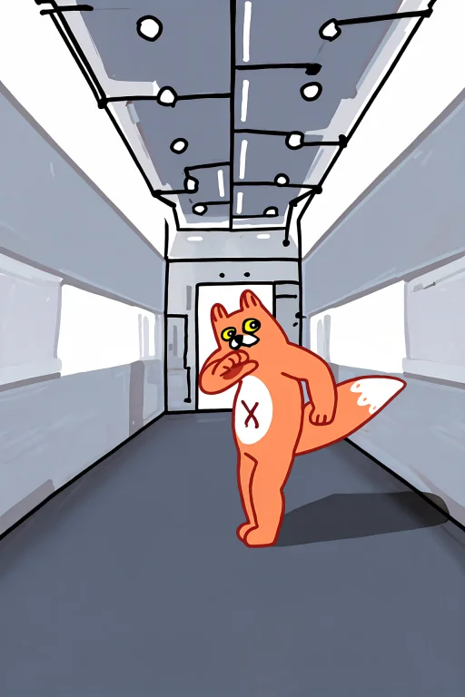 Masterpiece,best Quality Anthro, Orange Fur, White Belly, Wh...