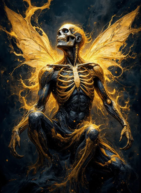 Dxdrg, Masterpiece, Full Body Portrait Of A Fairy, Skeleton,...
