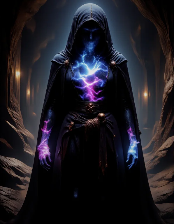 Realistic Picture Of A Mysterious, Otherworldly Woman Standi...