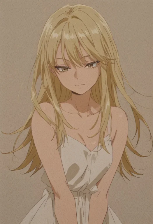 Long Hair, Blonde Hair, Shiny Hair, Black Thick Eyelashes, G...