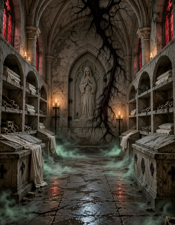 C0nv3nt 0f T0rm3nt, Empty Medical Crypt Beneath A Possessed...