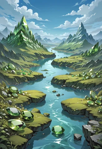 Score9, Score8up, Score7up, Score6up, Landscape, Mountains M... — Stable Diffusion AI Prompt: score_9, score_8_up, score_7_up, score_6_up, landscape, mountains made of hud_pe...