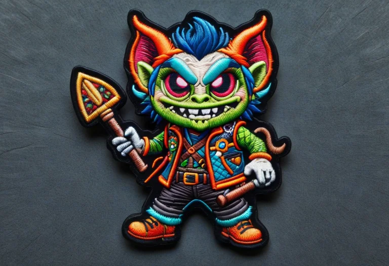 Ral-embroideredpatch Detailed Embroidered Patch Of A Chibi G...