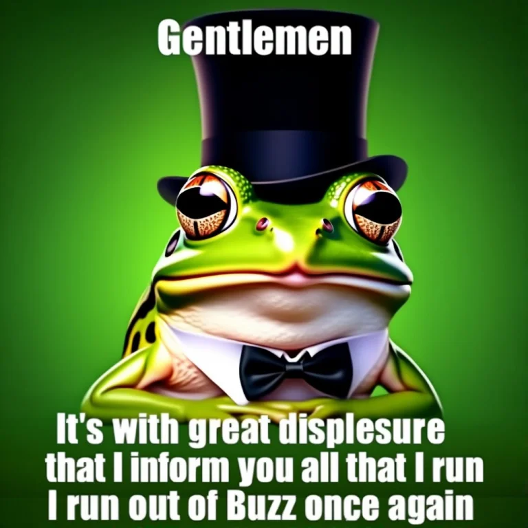 Realistic Frog Wearing A Bowtie And A Top Hat, Against A Gre...