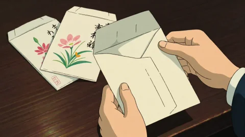 Wndrss2013, A Pair Of Hands Carefully Opens A Cream-colored... — Stable Diffusion AI Prompt: wndrss2013, A pair of hands carefully opens a cream-colored envelope on a dark w...